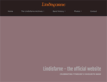 Tablet Screenshot of lindisfarne.co.uk